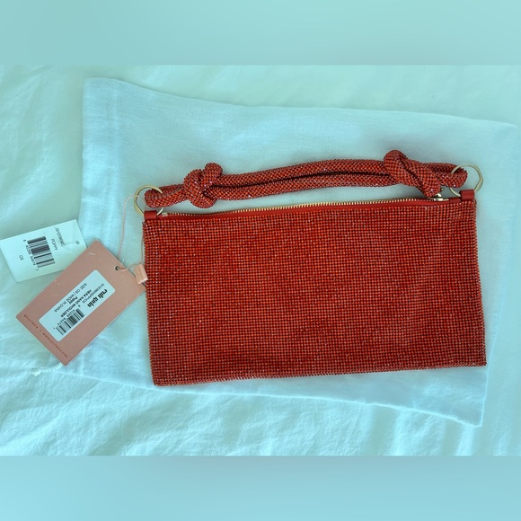 Cult Gaia Hera Nano Knotted Embellished Shoulder Bag color Poppy - Picture 4 of 6